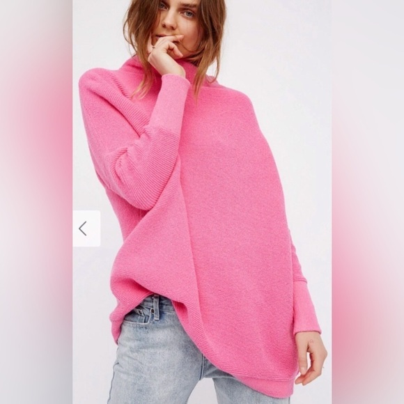 Free People Ottoman Slouchy Tunic pink Size XS - Picture 8 of 8